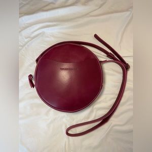 Portland Leather Goods AP Boysenberry Large Circle Crossbody